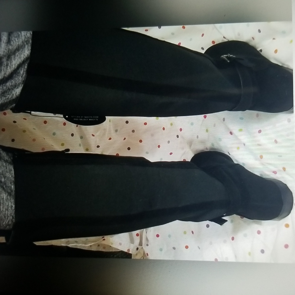👢Macy's Womans Black Over the Knee Boots 8M NIB - Picture 7 of 10